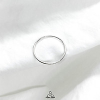 Nhẫn nữ trơn bạc ta Miuu Silver