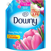 Nước Xả Vải Downy Nắng Mai (3.5L/ Túi) - Giữ quần áo tươi mới - Hương thơm tươi mới kéo dài