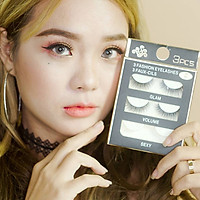 Lông mi giả 3 Faux mi cong sợi tự nhiên L8