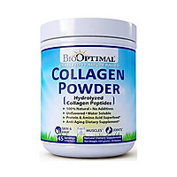 BioOptimal Collagen Peptides - Collagen Powder, Grass Fed, for Skin, Hair, Nails & Joints, Collagen Supplements for Women & Men, Pasture Raised, Dissolves Easily, 16 Ounces
