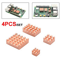 4Pcs C2231 Pure Copper Heatsink Kit Specially For Raspberry Pi 4B