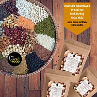 Bột ngũ cốc hữu cơ dinh dưỡng nhà làm 19 hạt nhập khẩu cao cấp không đường Mamisfood 1kg