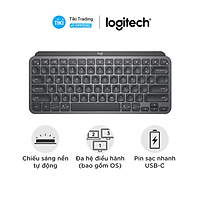 Bàn phím không dây Bluetooth Logitech MX Keys Mini - Nhỏ gọn, Sạc USB-C, Phím tắt thông minh - Hàng Chính Hãng