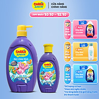 Combo Sữa Tắm Gội cho bé Carrie Junior Tinh Chất Sữa 700g + 280g