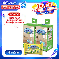 Bông lau nhung dài tĩnh điện iHomeDa ( 6 bông lau/hộp ) - iHomeda filaments fiber wipes/ wipes for static dry cleaning floor cleaning multi - surfaces solution ( 6 cloths/box)