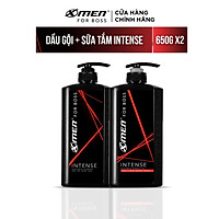Combo Dầu gội nước hoa X-Men for Boss Intense 650g + Sữa tắm nước hoa X-Men for Boss Intense 650g