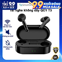 Tai nghe True Wireless QCY T3 Bluetooth 5.0 (Màu đen) - Hàng chính hãng