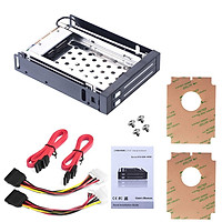 Dual Bay 2.5" Inch SATA III Hard Drive HDD & SSD Tray Caddy Internal Mobile Rack Enclosure Docking Station Hot Swap