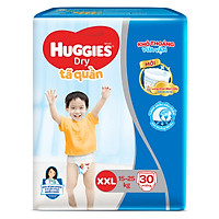 Tã Quần Huggies Dry size XXL30 (30 miếng - cho bé 16-25kg)