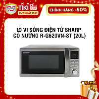 Lò Vi Sóng Điện Tử Có Nướng Sharp R-G620VN-ST (20L) - Hàng chính hãng