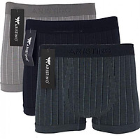 Combo 3 Chiếc Quần Lót Nam Boxer Chất Liệu Sợi Tre Bamboo Cao Cấp Aristino AD 15 Kháng Khuẩn, Mạnh Mẽ, Nam Tính - Hàng Chính Hãng
