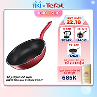 Chảo chiên chống dính đáy từ Tefal So Chef G1358496 24cm sâu lòng (Đỏ) - Công nghệ cảnh báo nhiệt thông minh - Hàng chính hãng