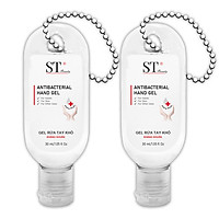Gel Rửa Tay Khô “ST Beauty” Kiểu Móc Khóa Gắn Vào Chùm Chìa Khóa Xe & Nhà - Tiện Dụng Cho Việc Mang Theo Bên Mình - 30ml - 5 Chai