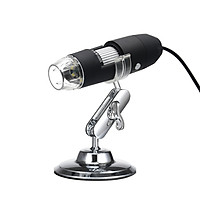 USB Digital Zoom Microscope Magnifier with OTG Function 8-LED Light Magnifying Glass 1600X Magnification with Stand