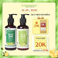 Bộ Dầu Gội Và Dầu Xả Bưởi MILAGANICS Ngăn Ngừa Rụng Tóc, Nuôi Dưỡng Và Kích Thích Mọc Tóc