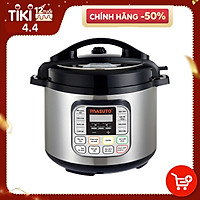 Nồi áp suất điện tử đa năng Masuto 6 lít CN Nhật nấu cơm cháo hầm siêu nhừ ruột Inox 304 siêu bền-Hàng chính hãng