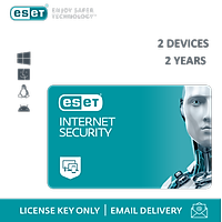 Phần mềm diệt Virus Eset Internet Security 2 Users 2 Years - Bản quyền 2 Máy/2 Năm - Hàng Chính Hãng