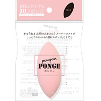 Bông Mút Trang Điểm Tán Kem Nền, Bọt Biển Ponge Color Pink, Nhập Khẩu Nhật Bản
