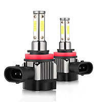 2Pcs IP68 Waterproof Car LED Headlight Bulbs LED Driving Lamp All-in-one Conversion Kit H7 50W