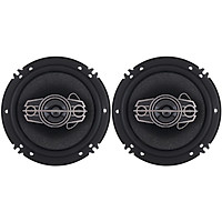 One Pair 6 Inch Car Stereo Door Speakers 600 Watts Max, 4 Way, Full Range Audio, Tweeters, Coaxial Speakers