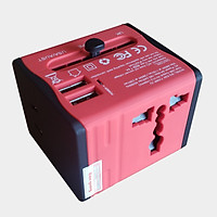 Ổ cắm du lịch Điện Quang ĐQ ESK TV06R 2U (màu đỏ - 2 cổng USB)