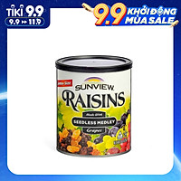 Nho Khô Mỹ Sunview Raisins Mix 425g (Thậm Cẩm 3 Mùi Vị),Bổ Sung Nhiều Vitamin Khoáng Chất Cho Cơ Thể, Món Ăn Vặt Tốt Cho Tim Mạch