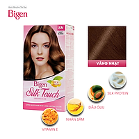 Thuốc nhuộm dưỡng tóc phủ bạc thảo dược Bigen Silk Touch Thương hiệu Nhật Bản Sắc Màu trẻ trung 80ml dạng kem