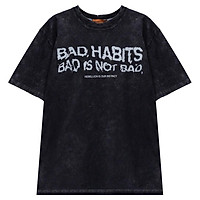 Áo Thun Unisex Bad Habits REBEL WASHED 100% Cotton - Local Brand Chính Hãng