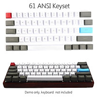 61 Key ANSI Layout OEM Profile PBT Thick Keycaps for 60% Mechanical Keyboard