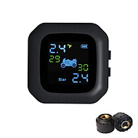Thiết Bị Kiểm Tra Áp Suất Lốp Xe Máy Không Dây TPMS - Đen