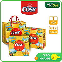 Hộp Quà Tết Bánh Quy Cosy Wonderfulls Hạt Sôcôla Yến Mạch 612g