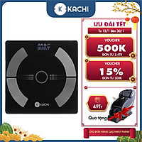 Cân điện tử bluetooth phân tích chỉ số cơ thể Kachi MK223 - Màu đen - Hàng chính hãng