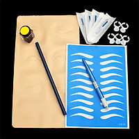 Eyebrow Microblading Permanent Kit - Skin Pratice, Needles, Pencils, Microblading Pen - 3D Eye Brow Tattoo Supplies