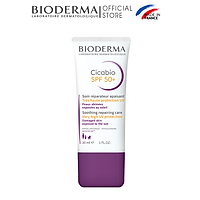 Kem Dưỡng Phục Hồi Da Tổn Thương Và Hạn Chế Tăng Sắc Tố Sau Viêm Bioderma Cicabio Creme Spf 50+ 30ml
