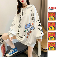 Áo Khoác HOODIE Phối Họa Tiết Unisex_KN16