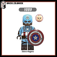 Đồ Chơi Lắp Ráp Nhân vật Siêu Anh Hùng Captain Mỹ qua Nhiều Thời kỳ cầm Khiên minifig Super Hero MCU X0236