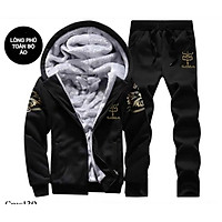 Bộ Quần Áo Nỉ Nam Lót Lông Siêu Ấm Cao Cấp QB1