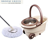 Bộ Chổi Lau Nhà Tự Vắt 360 Độ, Thùng Lau Công Nghệ Ổ Quay Đĩa Kép Mới PR04