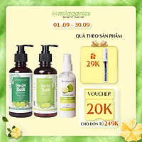 Bộ 3 Sản Phẩm Kích Thích Mọc Tóc & Ngăn Ngừa Rụng Tóc MILAGANICS (Serum Bưởi 100ml + Dầu Gội Bưởi 250ml + Dầu Xả Bưởi 250ml)
