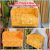 Bộ 10 Sản Phẩm Đầy Đủ Cho Giường Cũi Gỗ Thông Nhà Máy Màu Tự Nhiên - Tặng Ga Cotton, 4 Bánh Xe, Ga Chống Thấm - Đầy Đủ Màu Sắc, Kích Thước