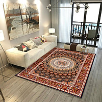 Thảm Trang Tri Chống Trơn Trượt Sang Trọng Phong Cách Retro