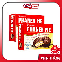CHÍNH HÃNG Combo 2 Hộp Bánh phủ Sô cô la nhân kẹo dẻo Phaner Pie Đỏ 336g