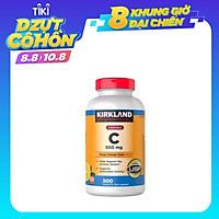 Viên Nhai Kirkland Signature Vitamin C 500mg Của Mỹ 500 viên Tăng Cường Hệ Miện Dịch, Sức Đề Kháng, Sáng Da, Chống Lão Hóa, Phòng Cảm Cúm