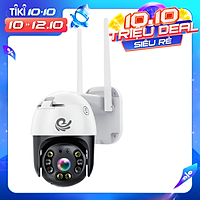 Camera wifi ngoài trời xoay 360 chống nước CARECAM CC8031 Bản Nâng Cấp Của 20HS, 3.0 MPx 1080P có kết nối máy tính, smart TV, Hàng nhập khẩu