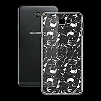 Ốp lưng cho Samsung Galaxy J7 Pro - Ốp dẻo trong, vân kim cương - Hàng Chính Hãng