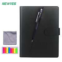 Sổ tay thông minh NEWYES bìa da cao cấp cỡ A5 có thể xóa bằng nhiệt, ẩm, tẩy tặng kèm bút thông minh tẩy được