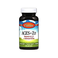 Carlson - ACES + Zn, Vitamins A, C, E + Selenium & Zinc, Cellular Health & Immune Support, Antioxidant, 180 Softgels