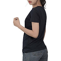 Áo Thun Nữ Trơn Màu Đen T&D
