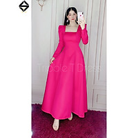Đầm thiết kế dự tiệc tay dài vai nhọn màu hồng sen TRIPBLE T DRESS - SIZE S/M/L/XL - MS213V