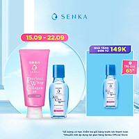 Combo Sữa rửa mặt ẩm mịn và săn chắc da Senka Perfect Whip Collagen In 120g + Nước tẩy trang Senka All Clear White 70ml